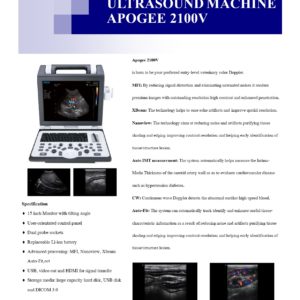 ULTRASOUND MACHINE APOGEE 2100V